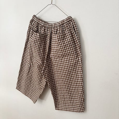 オールドマンズテーラー  GINGHAM CHECK HALF GOM PANTS