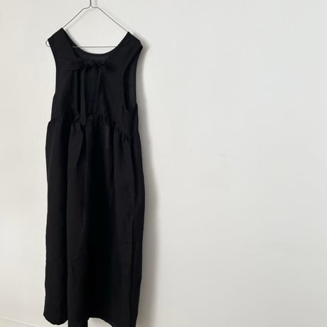 FOG LINEN WORK ノーラ ワンピース・ブラック