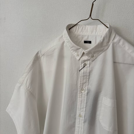 TISSU  ナチュラルタイプライター ボタンダウン半袖シャツ・サイズ1