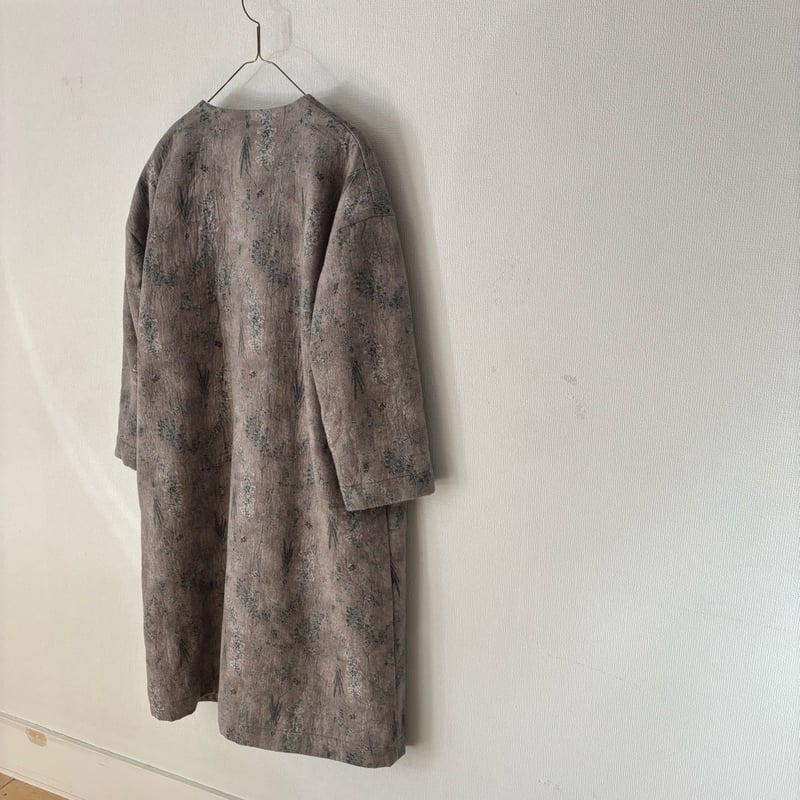 qiri old letter flowers coat | itonowa Life ON