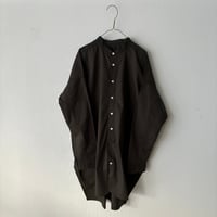 TISSU  カッタウェイカフスワークシャツ・チャコール