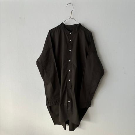 TISSU  カッタウェイカフスワークシャツ・チャコール