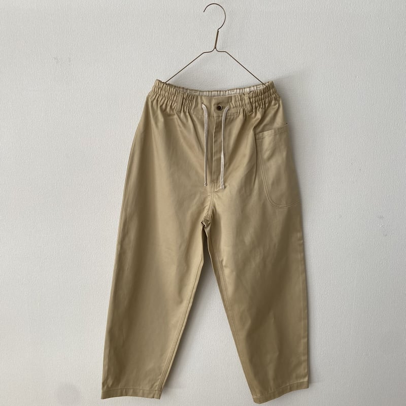 atelier naruse コットンチノウエストゴムバルーンパンツ
