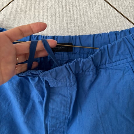 Hands of creation Organic Cottonネップウェザークロス イージーオーバルパンツ