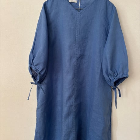 FOG LINEN WORK  サーラ ドレス・二ゼル（サックス）