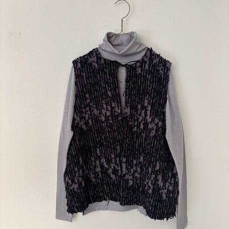 qiri   mineral reversible vest ・クロ