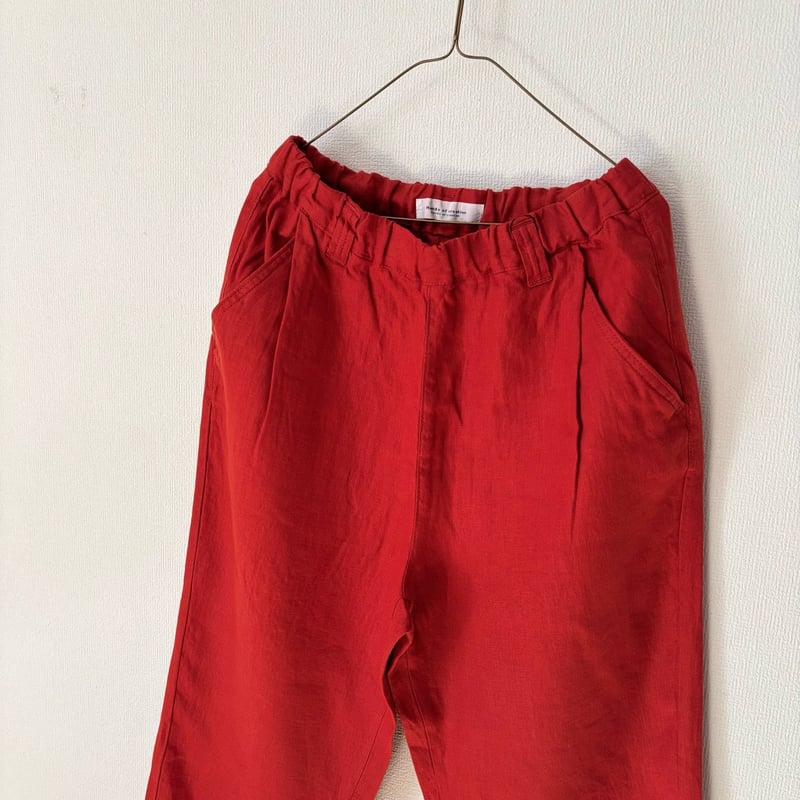 Hands of creation 40/- Twill Linen 起毛 ゆるオーバルパンツ