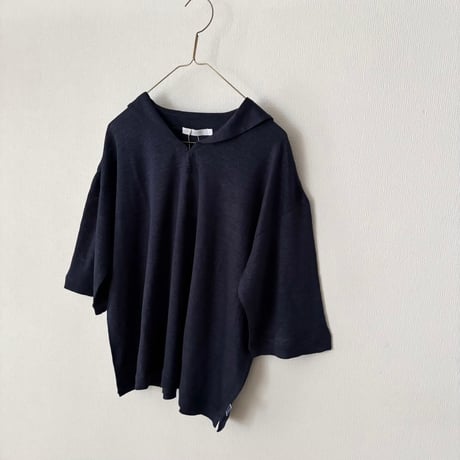 NATURAL LAUNDRY　ベルギーリネン天竺 マリンTシャツ