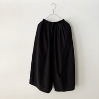 Hands of creation キュプラコットンリネン桐生シワ タックバレルキュロットスカート