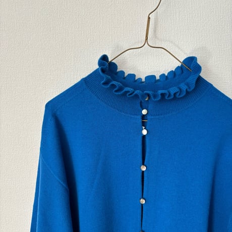 Hands of creation  super merino ポイントフリル2wayカーディガン