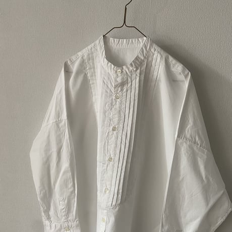 UNIVERSAL TISSU  ナチュラルタイプライタークラシックロングシャツ