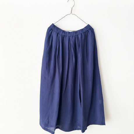Hands of creation 60/-Linen 解撚ワッシャークロス ランダムタックイージースカート