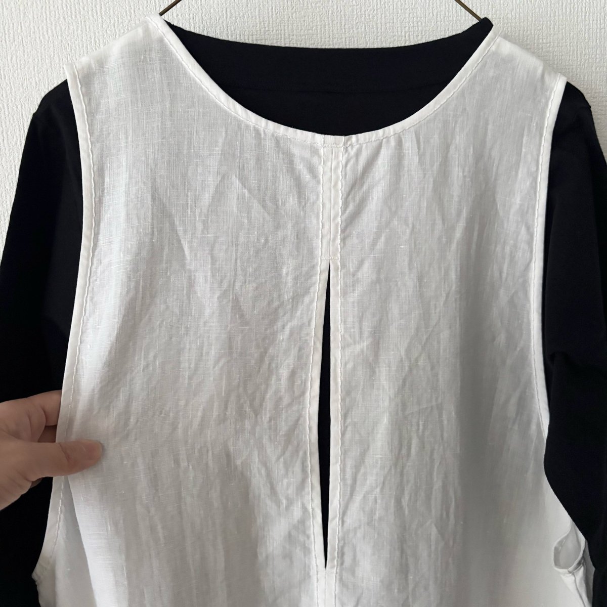 homspun リネンバイオ ノースリーブワンピース ・オフ白 | itonowa Life