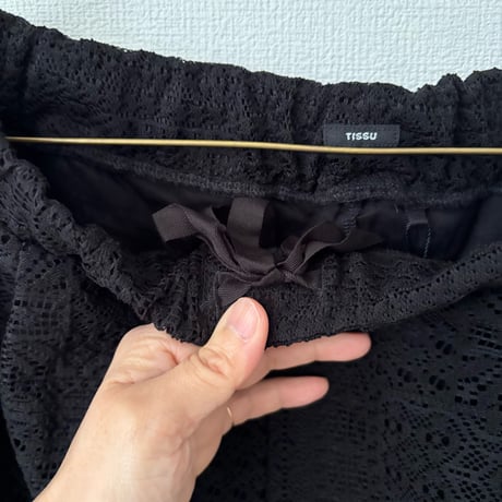 TISSU  パッチワークレース　ジョガーパンツ