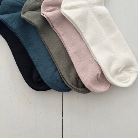 homspun リネン ショートソックス