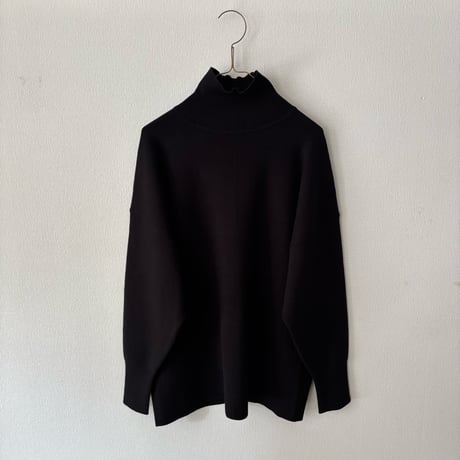 yuni  コットンスムース 2way high neck knit