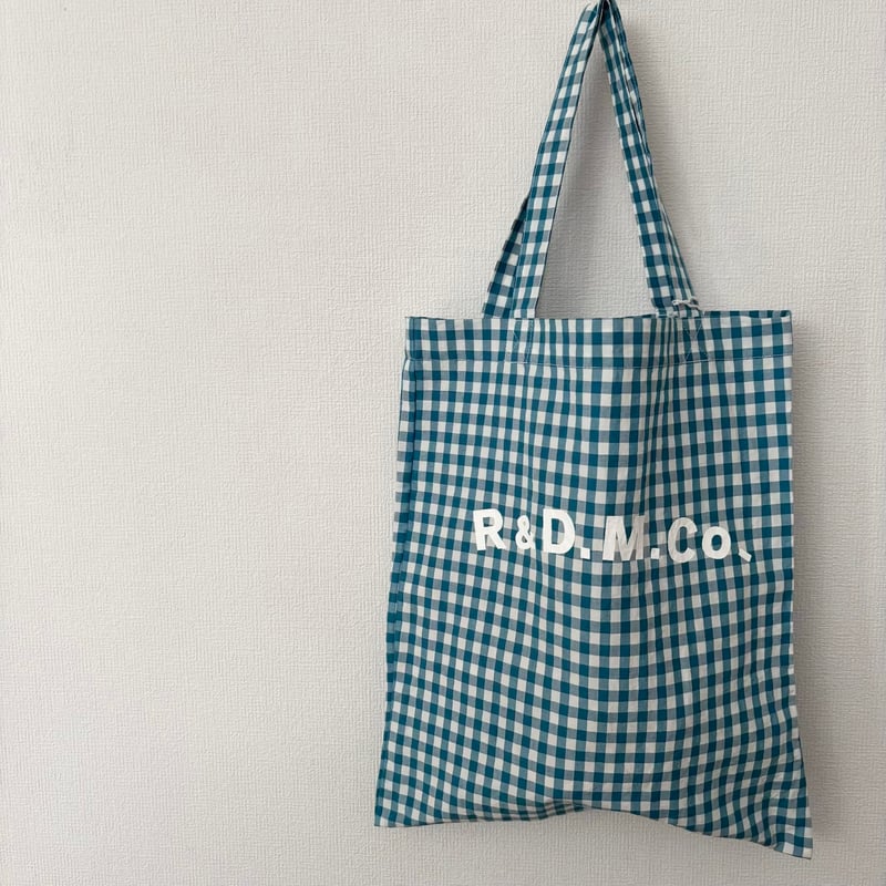 オールドマンズテーラー GINGHAM CHECK TOTE BAG・Peacock | it オールドマンズテーラー GINGHAM CHECK TOTE BAG・Peacock | it