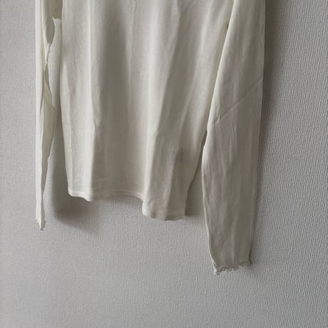 yuni 60/-強撚ストレッチフライス ボートネックプルオーバー