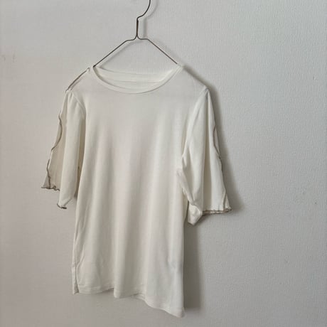 qiri コットン強撚フライス 半袖カットソー