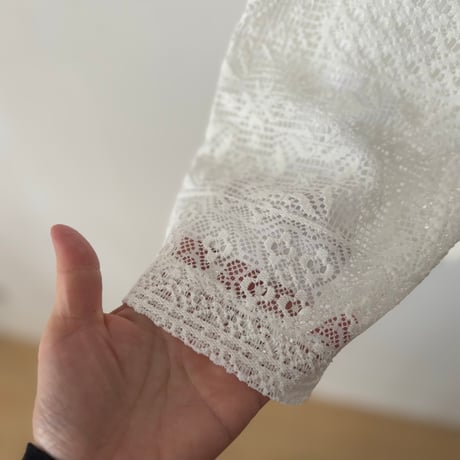 TISSU パッチワークレース パーカー
