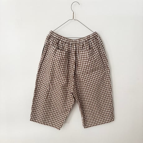 オールドマンズテーラー  GINGHAM CHECK HALF GOM PANTS