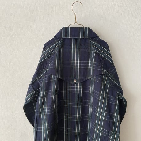 TISSU HIGH DENSITY EFFORTLESS TRENCH  ・ブラックウォッチ