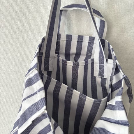 homspun 先染め帆布　バッグ  ・ストライプ