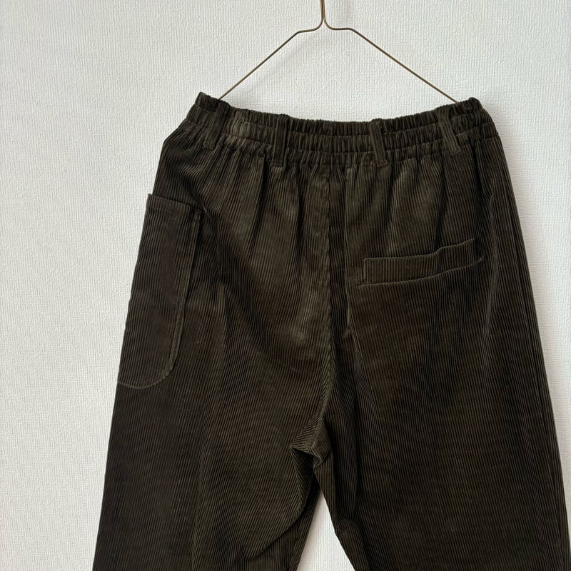 atelier naruse コットンコーデュロイバルーンパンツ khaki | itonow