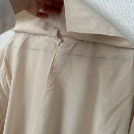 koton コットンシルクフラットカラーブラウス