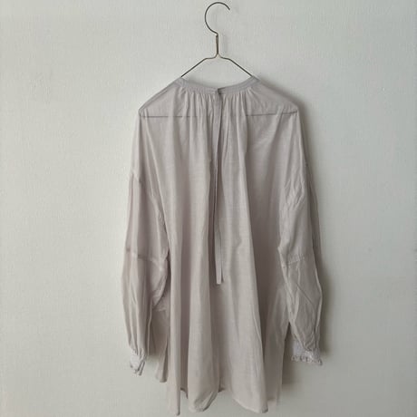 yuni コットンキュプラ gather sleeves blouse