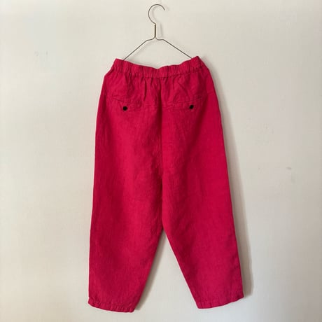 Hands of creation  fanage Linen イージーテーパードパンツ