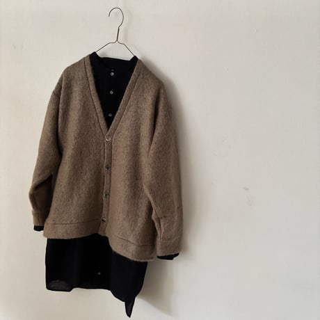 PARIS DE AOUNE   シープモヘア Vネックカーディガン