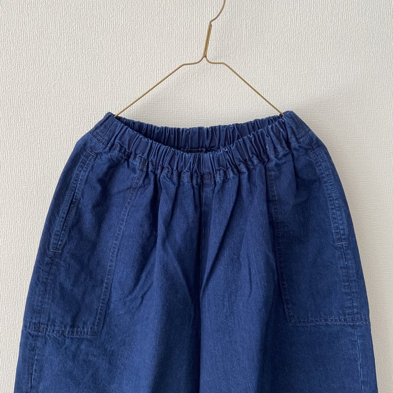 homspun 10オンスデニムギャザーパンツ ・ブルーブリーチ | itonowa