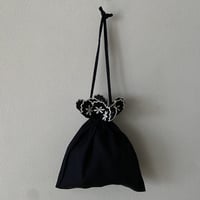 オールドマンズテーラー FLOWER SCALLP DRAWSTRING BAG