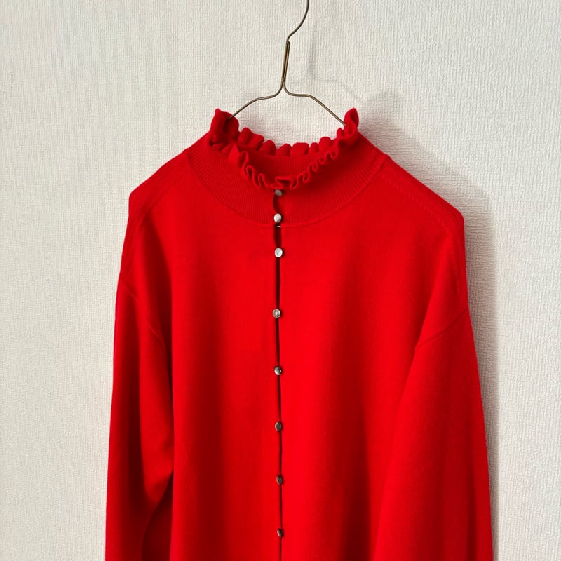 Hands of creation super merino ポイントフリル2wayカーディ