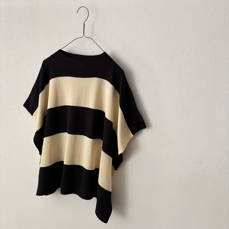 NATURAL LAUNDRY　ハイツイストボーダー ブロックプルオーバー