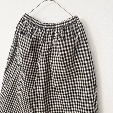 オールドマンズテーラー  GINGHAM CHECK HALF GOM PANTS