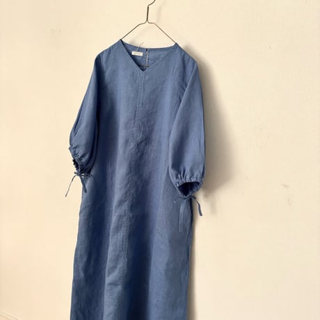 FOG LINEN WORK  サーラ ドレス・二ゼル（サックス）