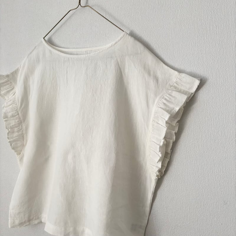 GW最終価格　未使用　miho umezawa リネンブラウス miho umezawa フリルブラウス ・Large | itonowa Life ONLI
