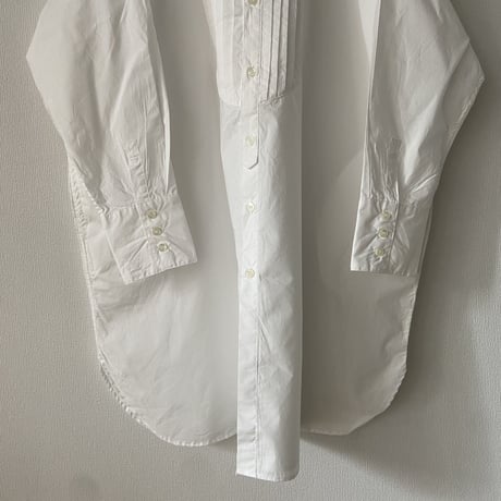 UNIVERSAL TISSU  ナチュラルタイプライタークラシックロングシャツ