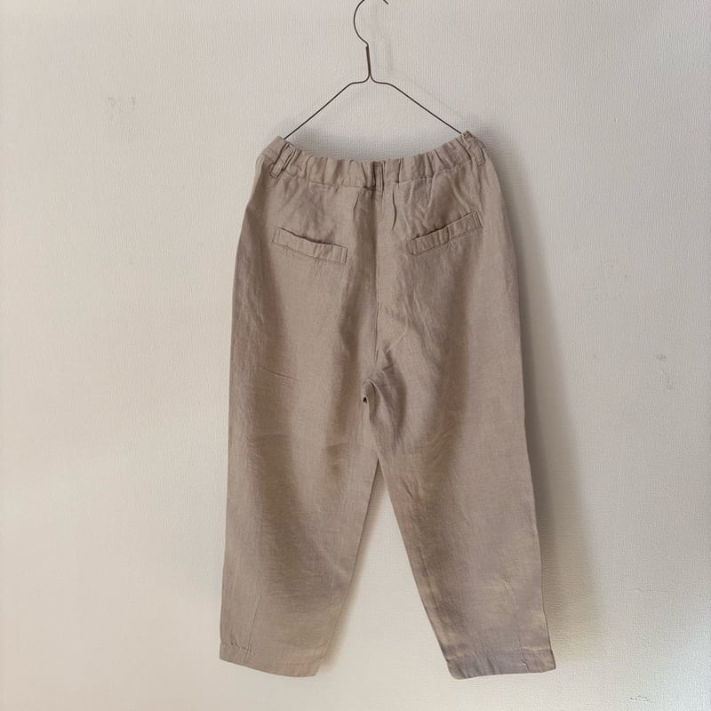 Hands of creation 40/- Twill Linen 起毛 ゆるオーバルパンツ