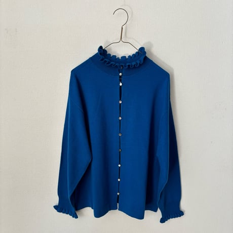 Hands of creation  super merino ポイントフリル2wayカーディガン