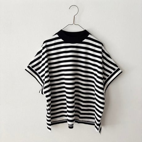 TISSU  クラッシック天竺 モックネックドルマンTシャツ