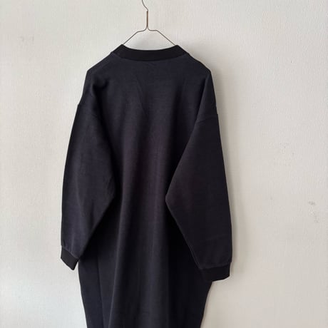 PARIS DE AOUNE   ジャガードクルーネックカーディガン・ネイビーヘリンボン