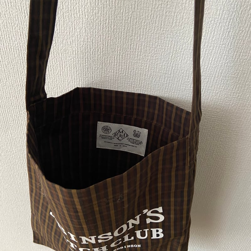 オールドマンズテーラー　ROBINSONS CHECK BAG R & D.M.Co- オールドマンズテーラー ROBINSON'S チェック スケッチ