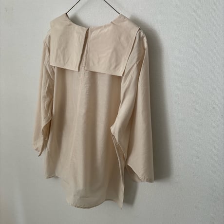 koton コットンシルクフラットカラーブラウス