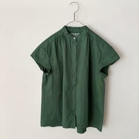 OUVERT 60/-ツイルF-COLD スタンドカラーブラウス