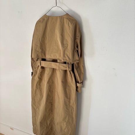 オールドマンズテーラー  GARMENT DYE NO COLLAR TRENCH COAT