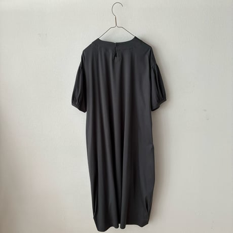 atelier naruse コットンカットソーコクーンワンピース  ダークグレイ