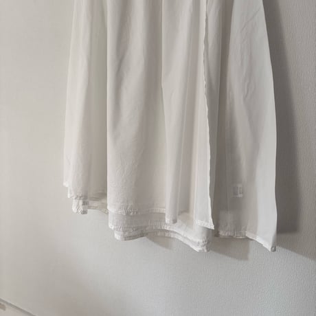 homspun  80/1 無地ラップフレアスカート